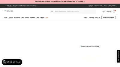 Screenshot preview of hairhouse.com.au
