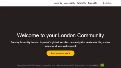 Screenshot preview of sundayassembly.com