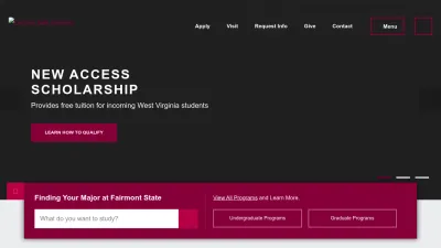 Screenshot preview of fairmontstate.edu