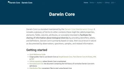 Screenshot preview of wiki.tdwg.org