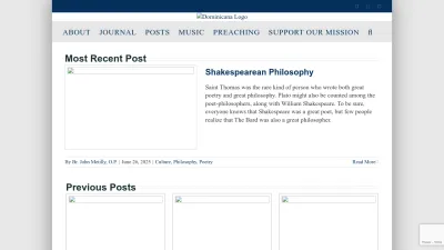 Screenshot preview of dominicanajournal.org