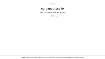 Screenshot preview of cardanopress.io