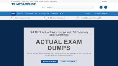 Screenshot preview of dumpsarchive.com