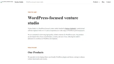 Screenshot preview of teydeastudio.com