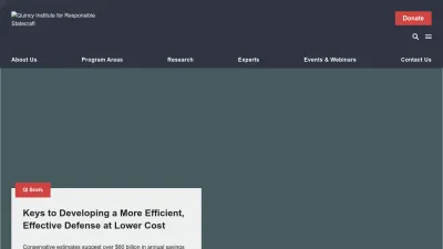 Screenshot preview of quincyinst.org