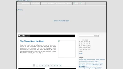 Screenshot preview of churchofthebeyond.com