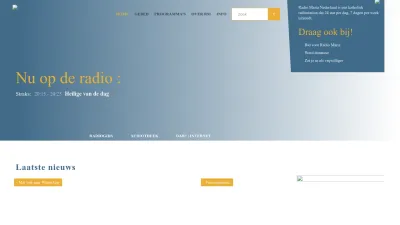 Screenshot preview of radiomaria.nl