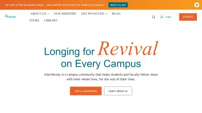 Screenshot preview of intervarsity.org