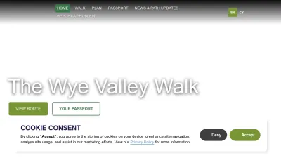 Screenshot preview of wyevalleywalk.org