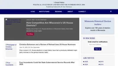 Screenshot preview of smartpolitics.lib.umn.edu