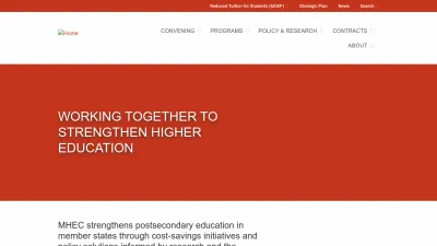 Screenshot preview of mhec.org