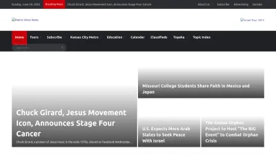 Screenshot preview of metrovoicenews.com