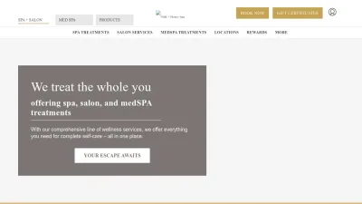 Screenshot preview of milkandhoneyspa.com