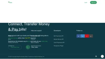 Screenshot preview of easypay.co.ug