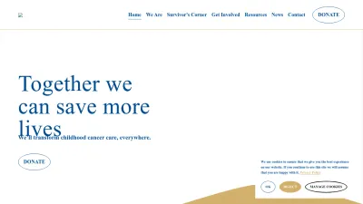 Screenshot preview of childhoodcancerinternational.org