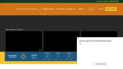 Screenshot preview of sonomacanopytours.com