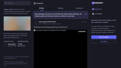 Screenshot preview of sueden.social