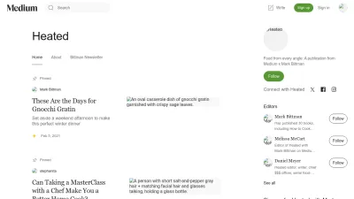 Screenshot preview of heated.medium.com