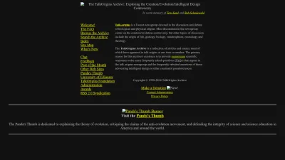Screenshot preview of talkorigins.org