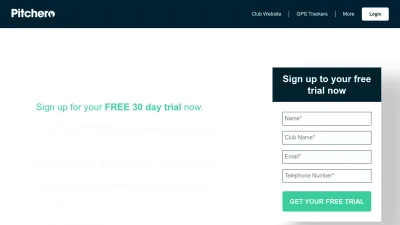 Screenshot preview of join.pitchero.com