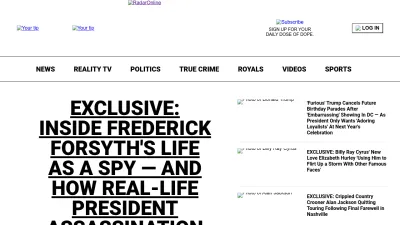 Screenshot preview of radaronline.com
