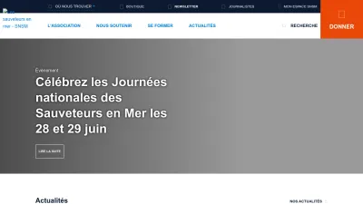 Screenshot preview of snsm.org