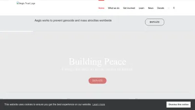 Screenshot preview of aegistrust.org