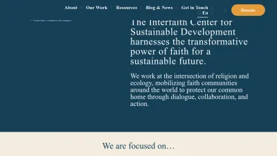 Screenshot preview of interfaithsustain.com
