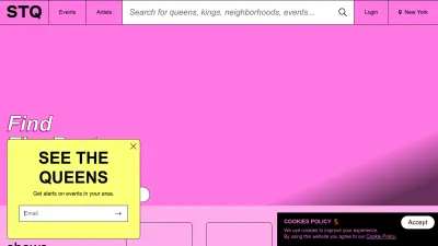 Screenshot preview of seethequeens.com