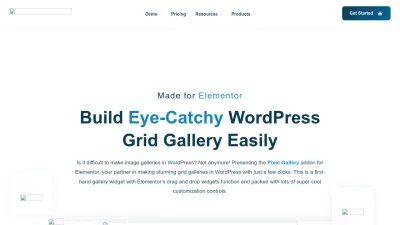 Screenshot preview of pixelgallery.pro