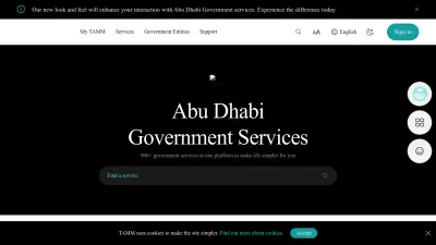 Screenshot preview of abudhabi.ae