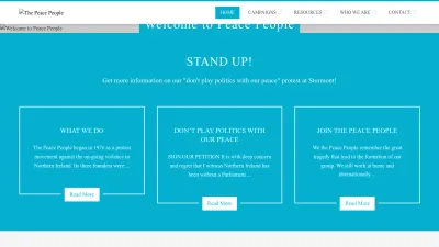 Screenshot preview of peacepeople.com