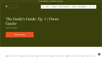 Screenshot preview of duckcamp.com