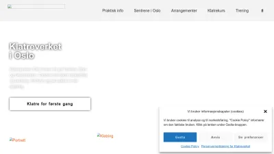Screenshot preview of klatreverket.no