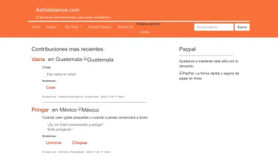 Screenshot preview of asihablamos.com