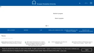 Screenshot preview of ehu.lt