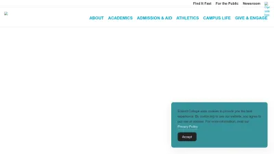Screenshot preview of eckerd.edu