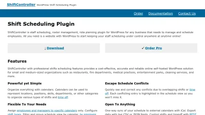 Screenshot preview of shiftcontroller.com