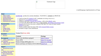 Screenshot preview of ctags.sourceforge.net