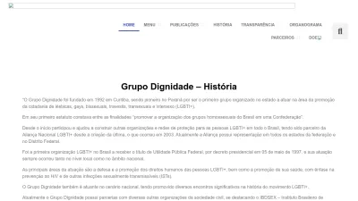 Screenshot preview of grupodignidade.org.br