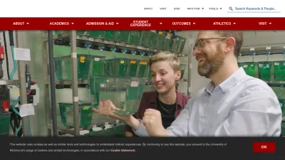 Screenshot preview of oncampus.richmond.edu