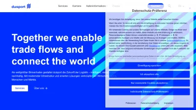 Screenshot preview of duisport.de
