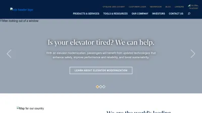 Screenshot preview of otis.com