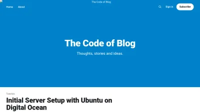 Screenshot of Codeofblog.com