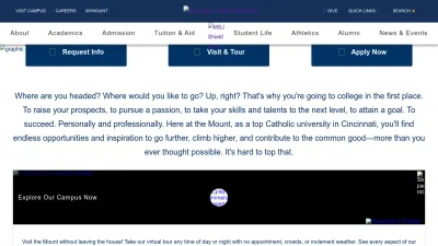 Screenshot preview of msj.edu