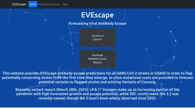 Screenshot preview of evescape.org