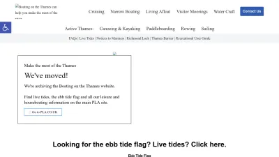 Screenshot preview of boatingonthethames.co.uk
