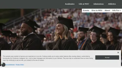 Screenshot preview of ngu.edu