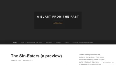 Screenshot preview of mikedashhistory.com