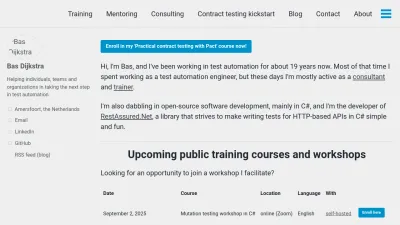 Screenshot preview of ontestautomation.com